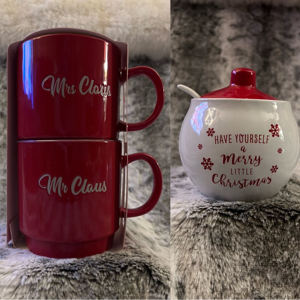 Mugs & Sugar Bowl Set